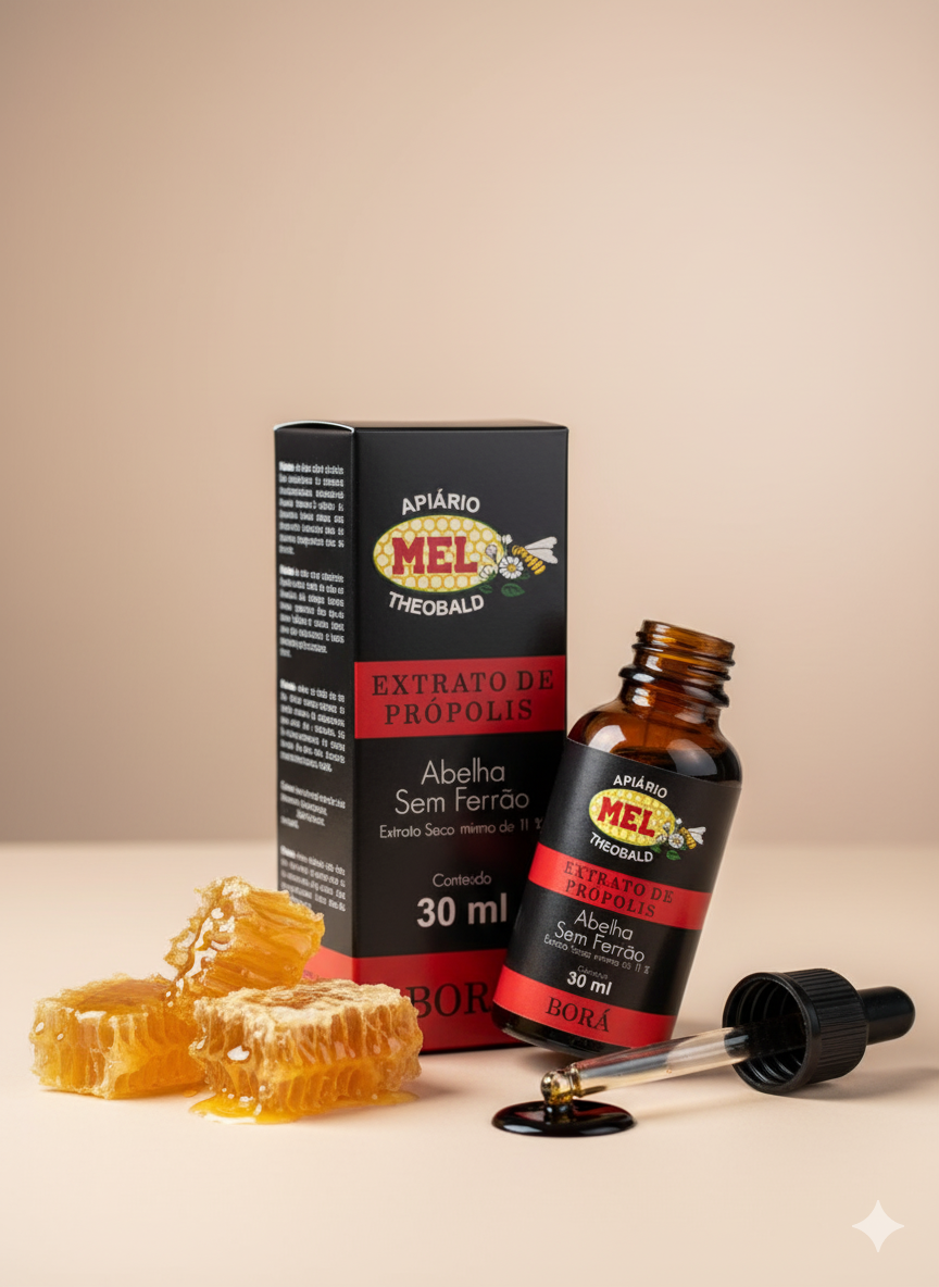 Extrato de Própolis - BORÁ 30ml [Abelha Sem Ferrão]
