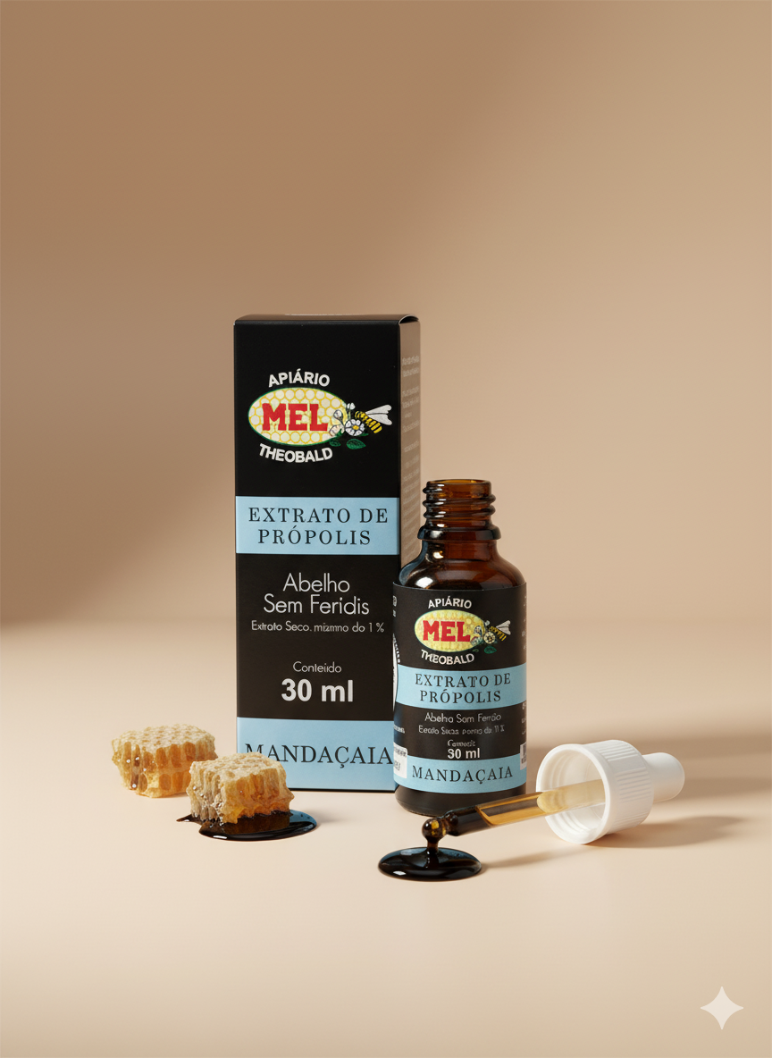 Extrato de Própolis - Mandaçaia 30ml [Abelha Sem Ferrão]