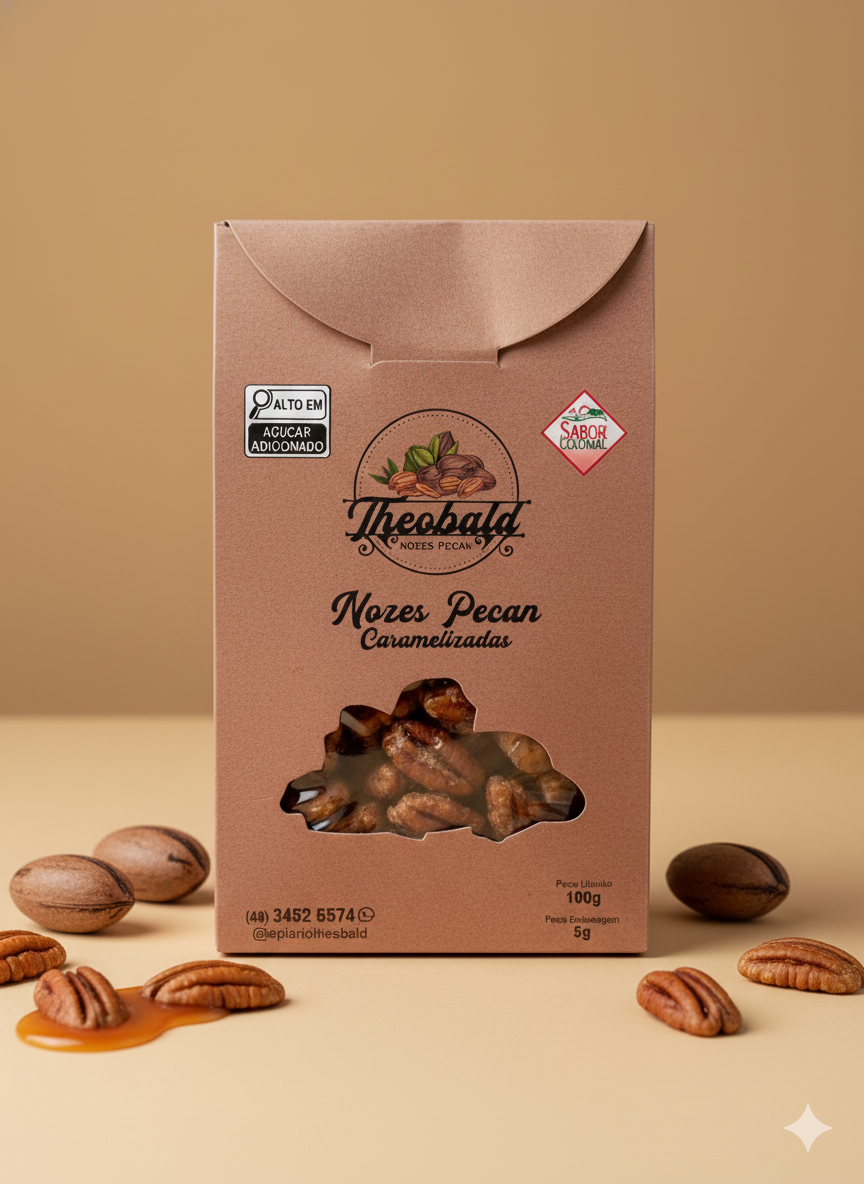 Nozes Pecan Caramelizadas 100g