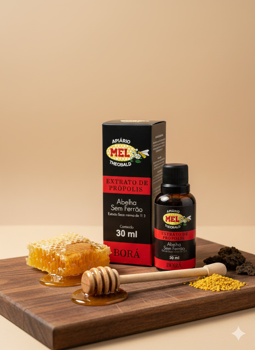 Extrato de Própolis - BORÁ 30ml [Abelha Sem Ferrão]