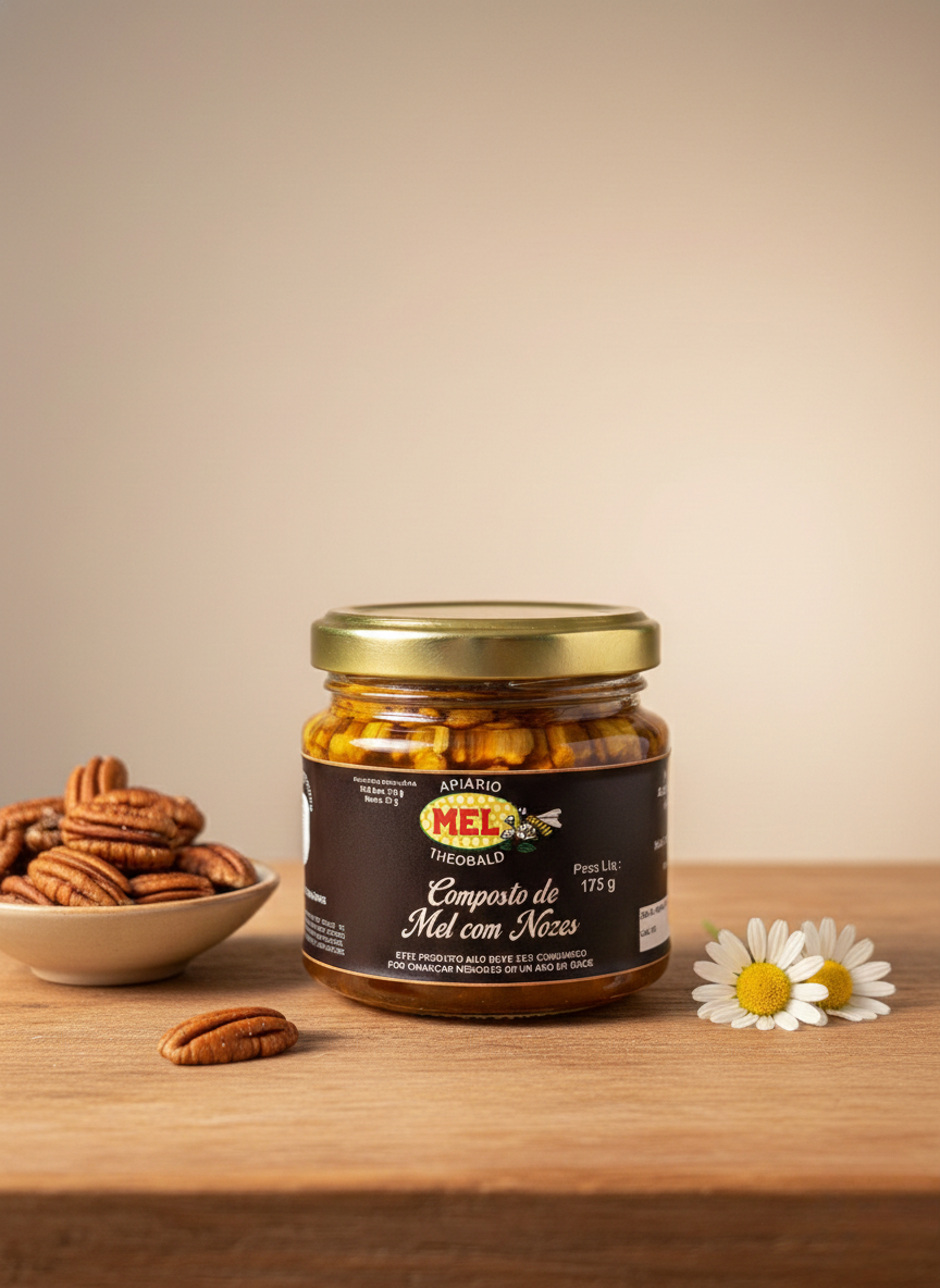 Mel Puro com Nozes Selecionadas – 175g