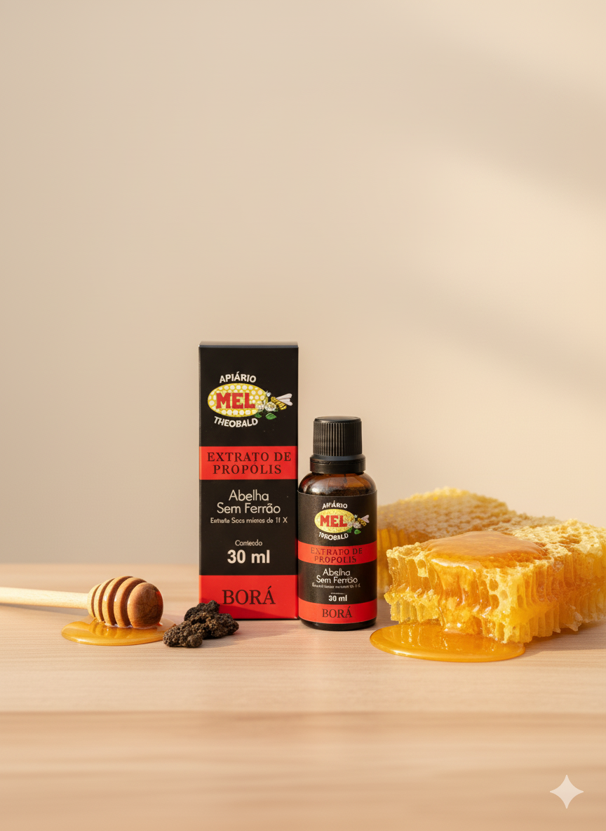 Extrato de Própolis - BORÁ 30ml [Abelha Sem Ferrão]