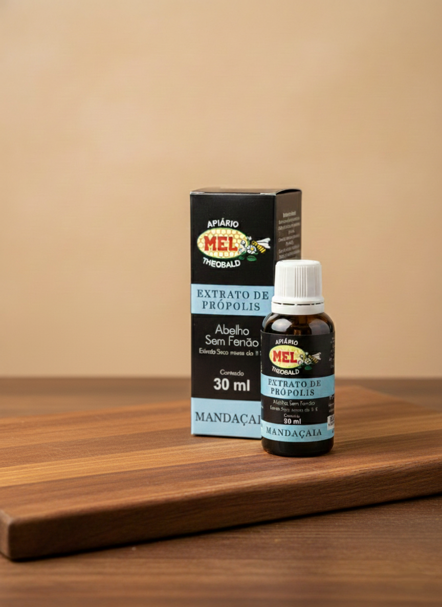 Extrato de Própolis de Mandaçaia – 30ml | Abelha Sem Ferrão