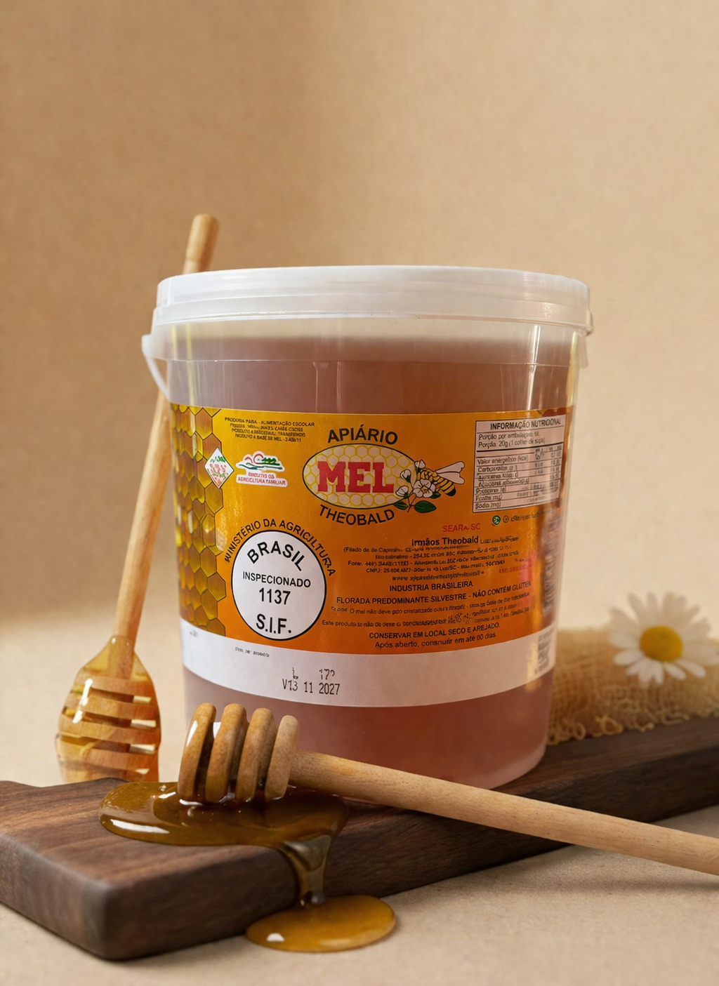 Balde de Mel Puro Artesanal - 5kg
