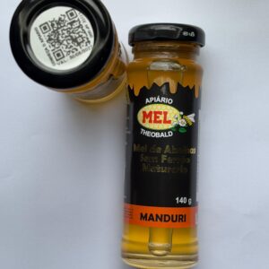 Mel Abelha sem Ferrão Manduri Maturado 140g Embalagem de vidro - 1un
